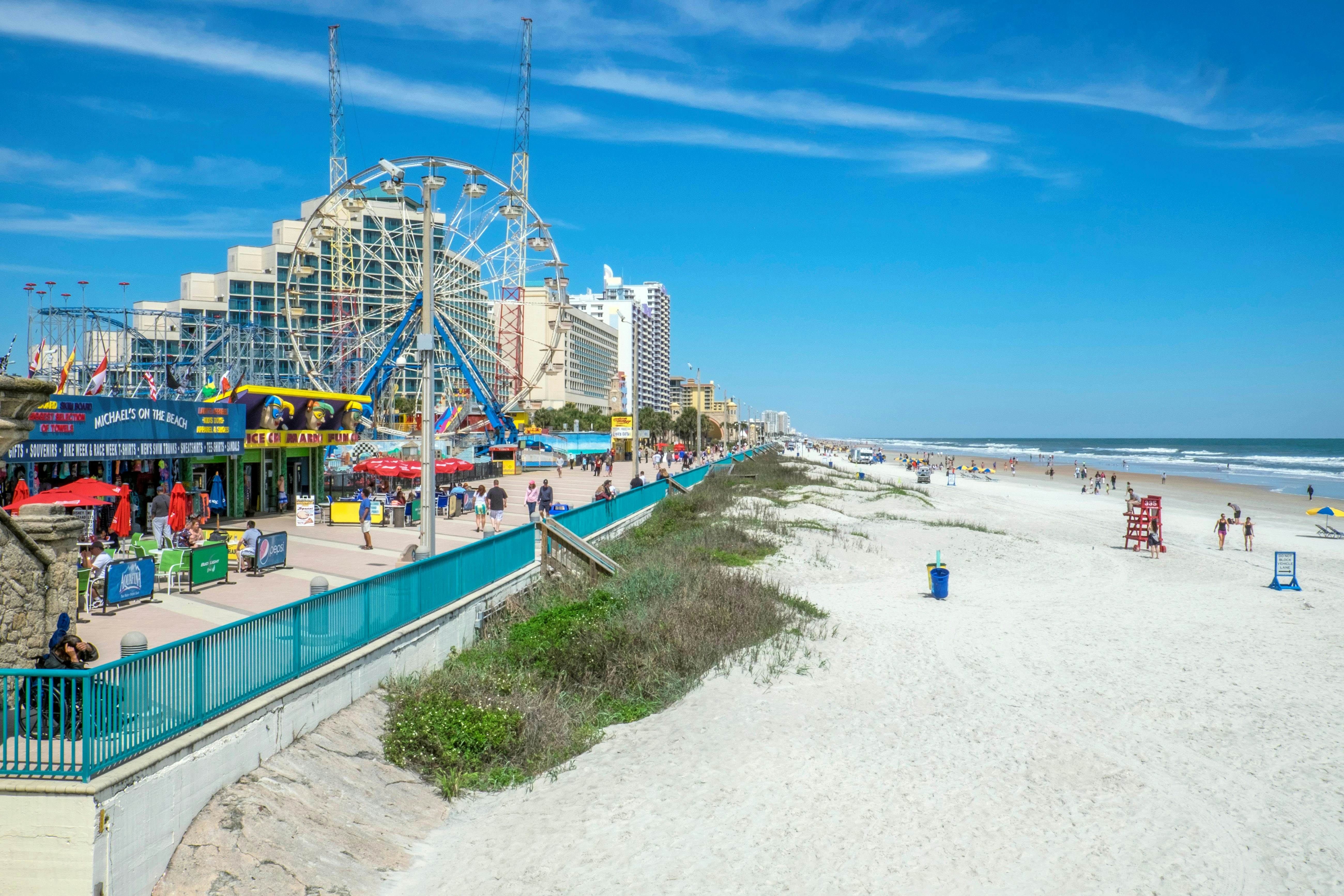 Boardwalk Pier Daytona Beach Florida Attractions Lonely